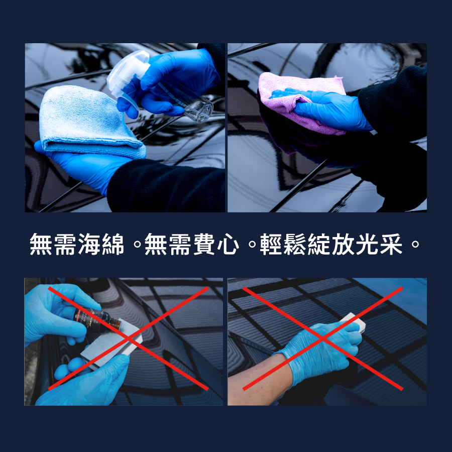 希麗讃50 雙層豪華全配套組｜5年防護・9H硬度 DIY陶瓷鍍膜