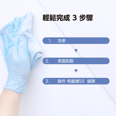 [單層鍍膜 | 3 年時效 | 9H 硬度] 車用頂級陶瓷鍍膜 SILAZANE50 - 希麗讃50 單層入門套組
